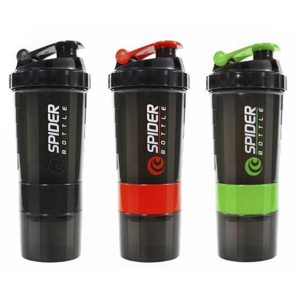 Body-building Exercise Bottle, 3 Layers Shaker Bottle